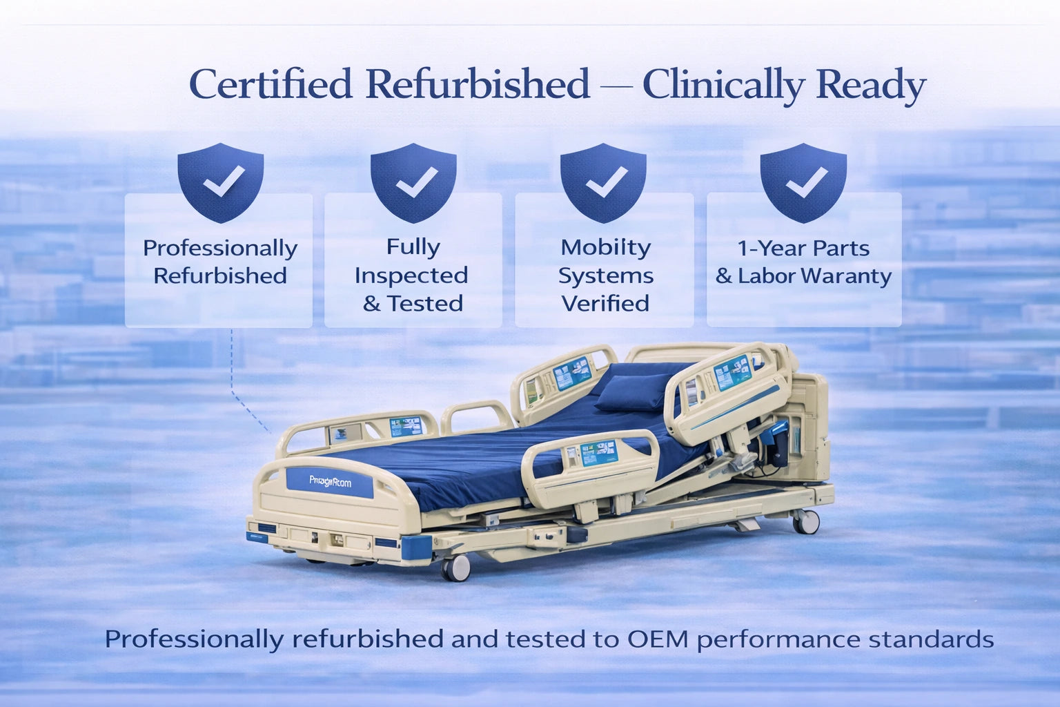 Baxter Hill-Rom Progressa ICU Hospital Bed (P7500) – Certified Refurbished