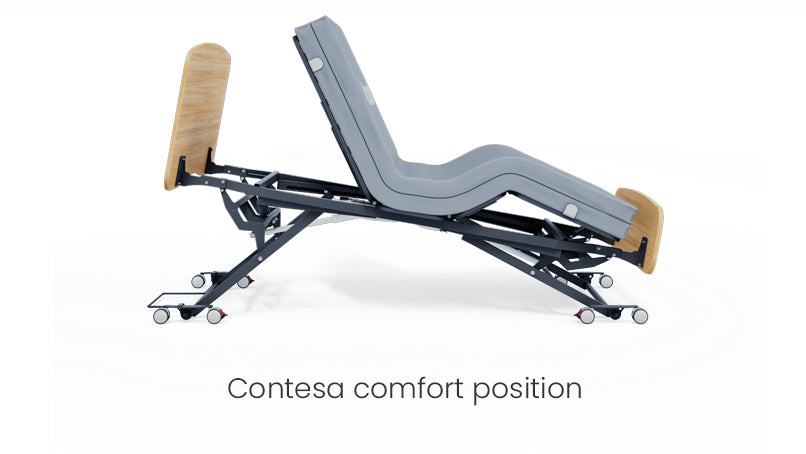 Accora Contesa Floor Bed - Low-Height Electric Care Bed with Furniture-Style Design