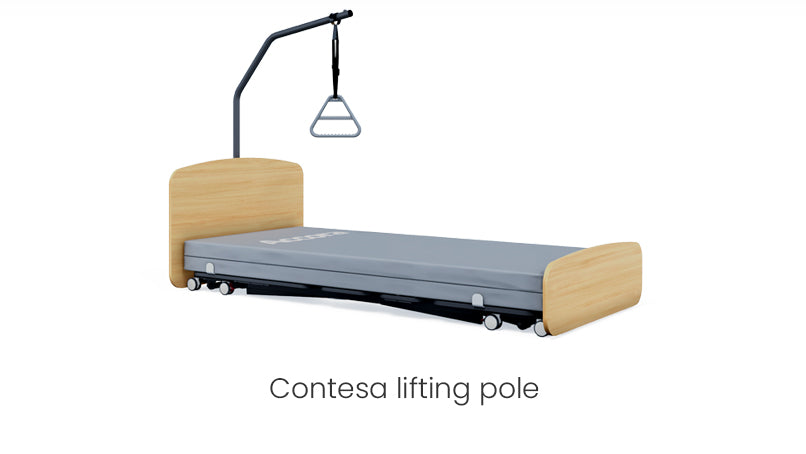 Accora Contesa Floor Bed - Low-Height Electric Care Bed with Furniture-Style Design