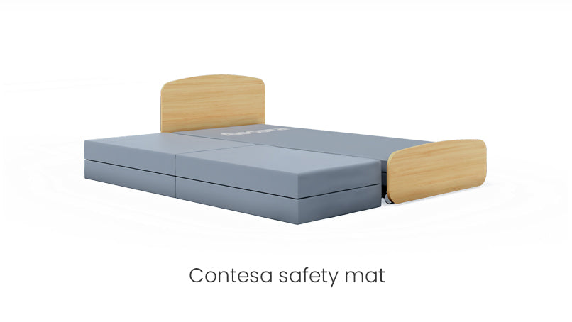 Accora Contesa Floor Bed - Low-Height Electric Care Bed with Furniture-Style Design