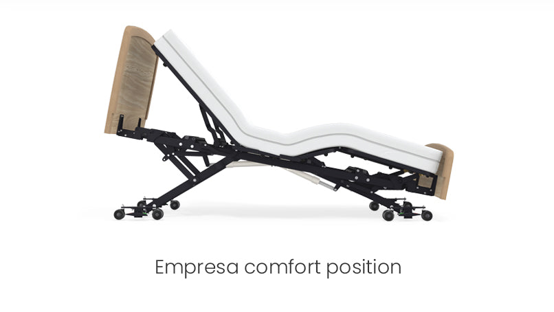 Accora Empresa Floor Bed - Ultra-Low Adjustable Hospital Bed for Home & Long-Term Care