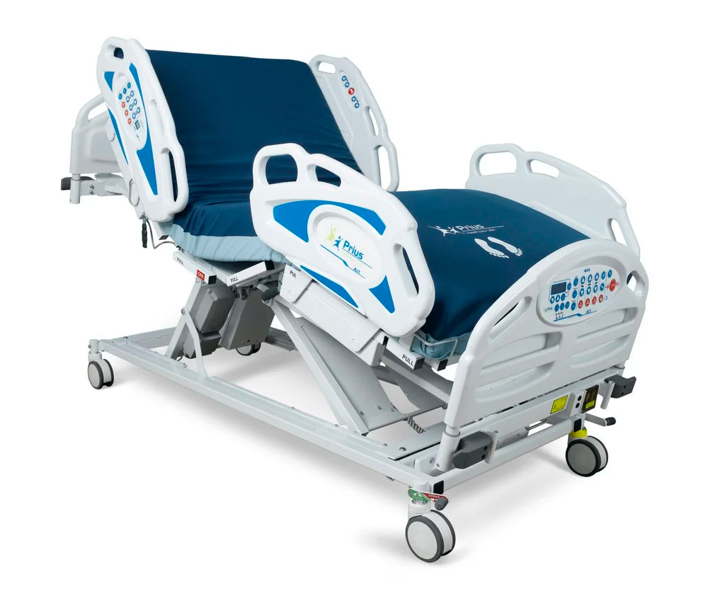 Prius Ai1 All-In-One Expandable Low Hospital Bed | Adjustable Width