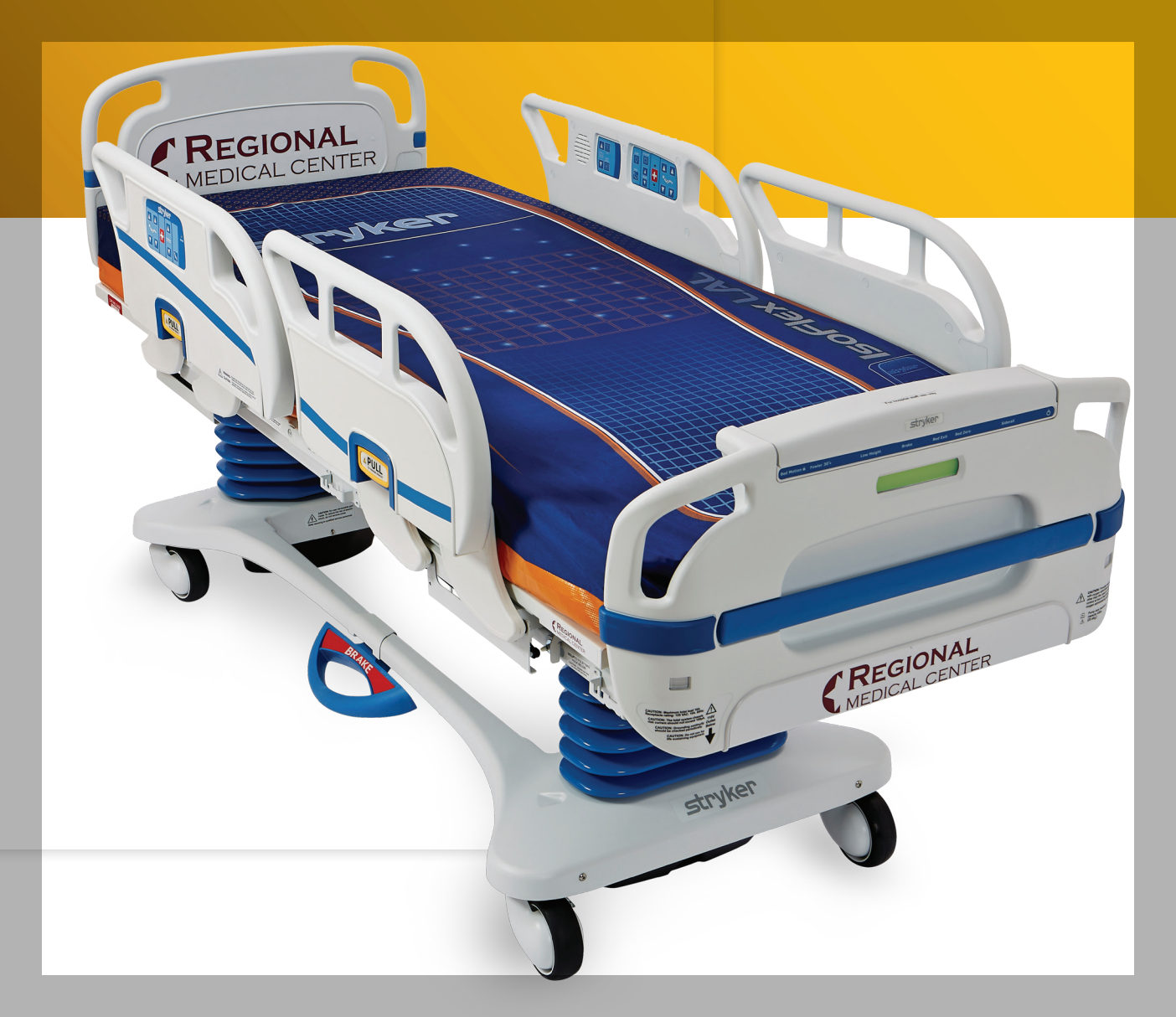 Stryker Secure III 3005 MedSurg Hospital Bed (Certified Refurbished)
