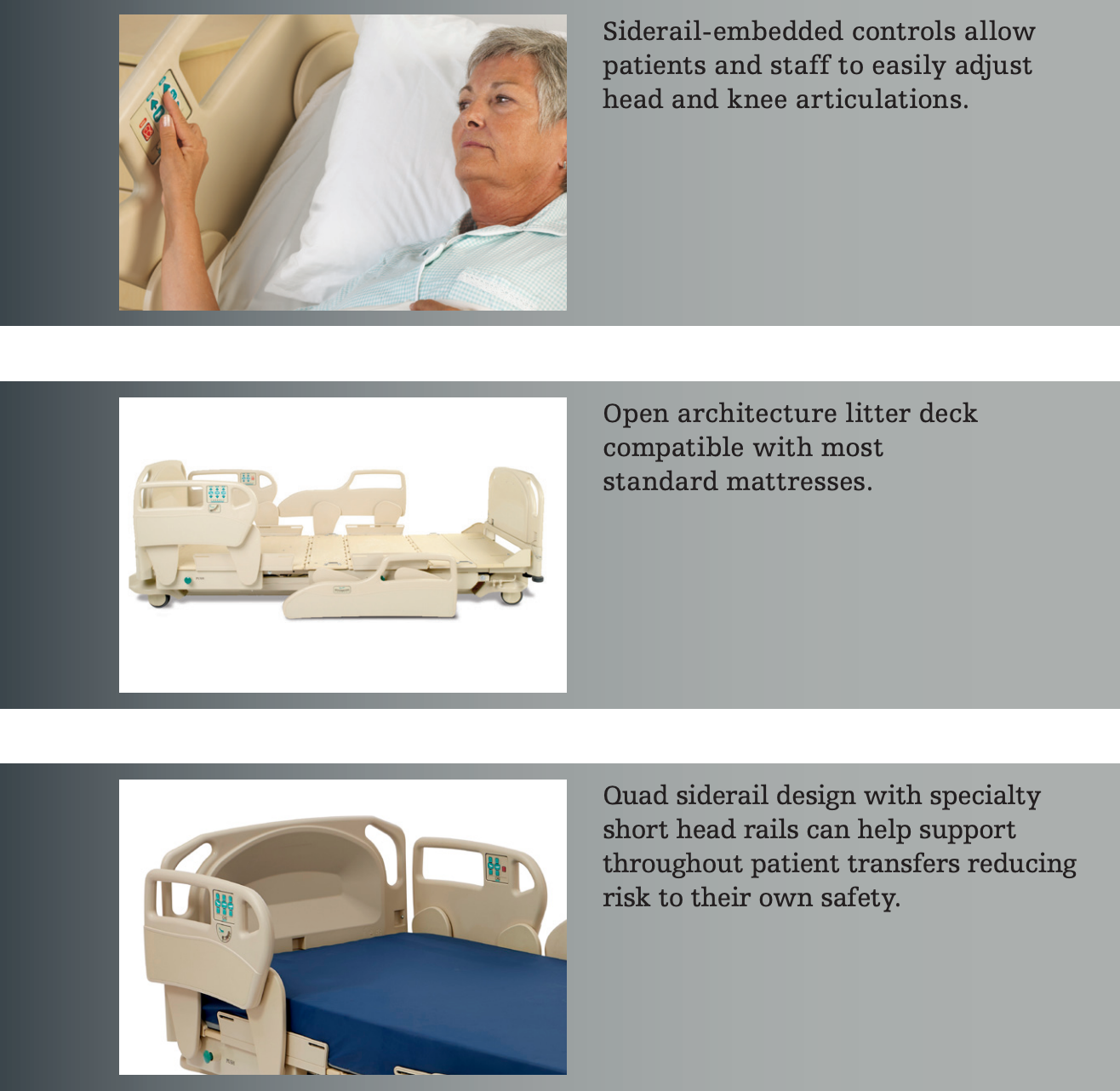 Stryker Spirit Plus 5600 Low-Height Hospital Bed (Certified Refurbished)