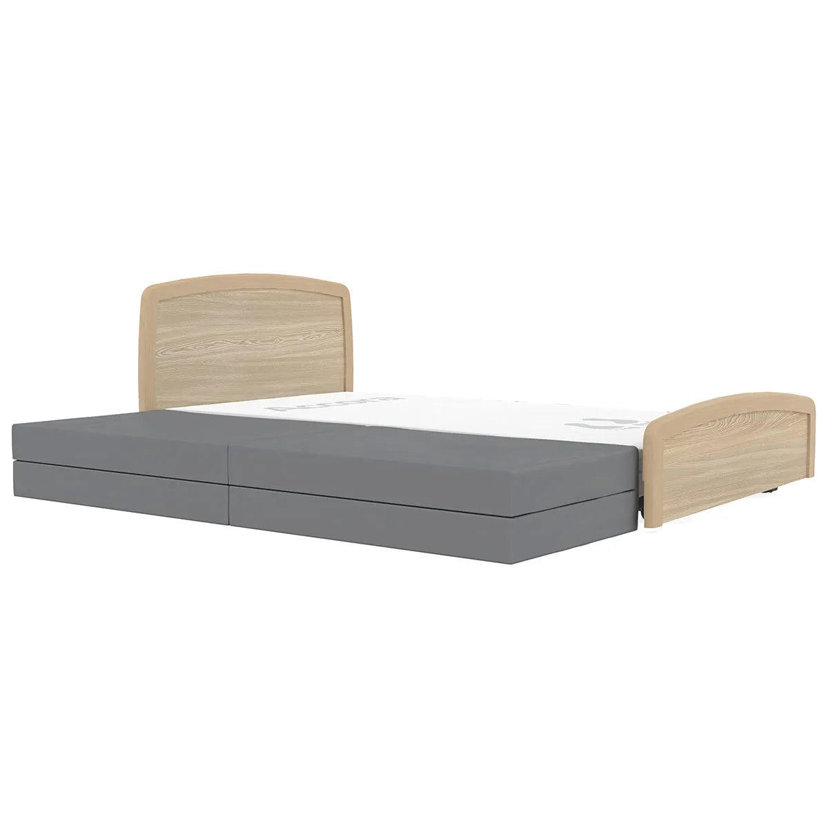 Accora Empresa Floor Bed - Ultra-Low Adjustable Hospital Bed for Home & Long-Term Care