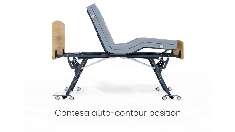 Accora Contesa Floor Bed - Low-Height Electric Care Bed with Furniture-Style Design