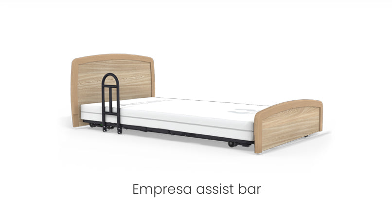 Accora Empresa Floor Bed - Ultra-Low Adjustable Hospital Bed for Home & Long-Term Care