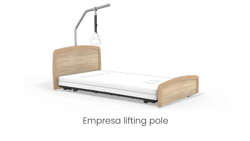 Accora Empresa Floor Bed - Ultra-Low Adjustable Hospital Bed for Home & Long-Term Care