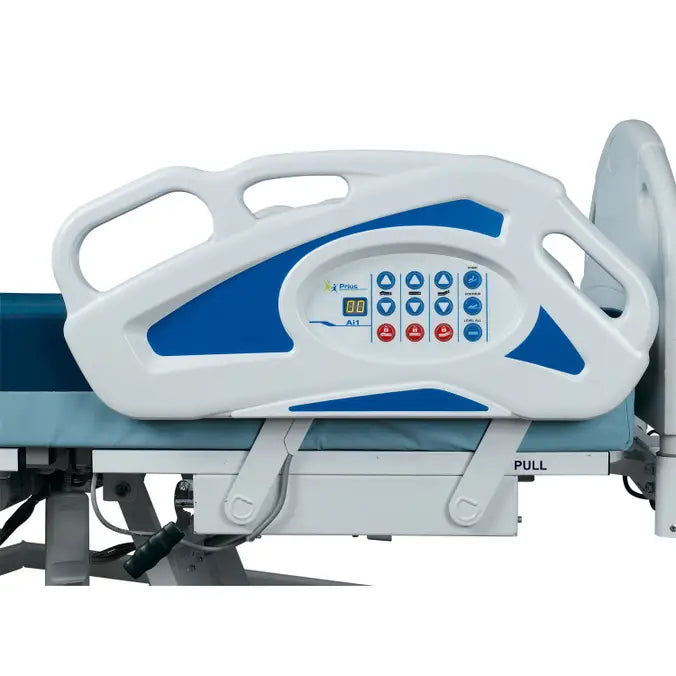 Prius Ai1 All-In-One Expandable Low Hospital Bed | Adjustable Width